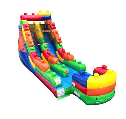 Brick Rush 16'H Inflatable Water Slide