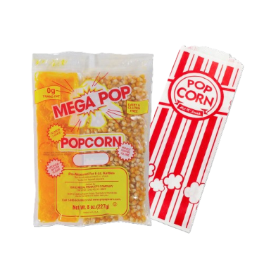 Popcorn Kernels/Seasoning/Oil/Bags: 25 Servings