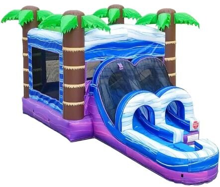 Jamaican-Me-Crazy Jr Water Slide & Bounce House Combo