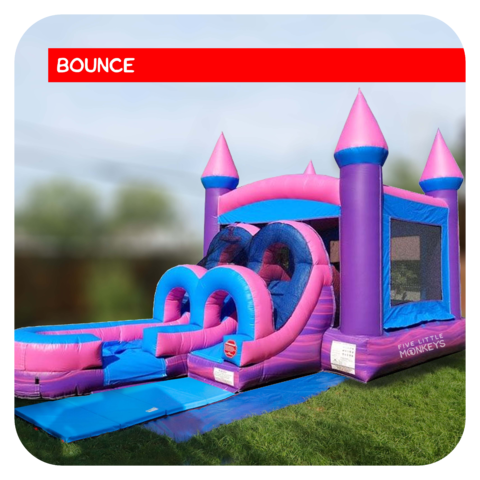 Junior Princess Bounce House & Slide Combo