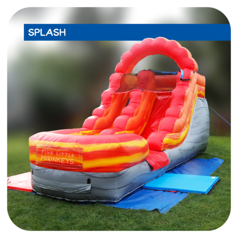 Lava Splash 13'H Inflatable Water Slide