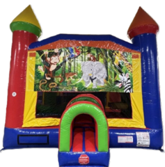 Super Safari 5-in-1 Slide & Bounce House Combo