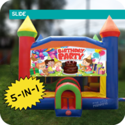 Birthday Party 5-in-1 Slide & Bounce House Combo
