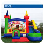 Birthday Party Water Slide & Bounce House Combo