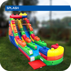 Brick Rush 16'H Inflatable Water Slide