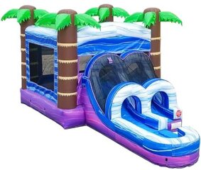 Jamaican-Me-Crazy Jr Water Slide & Bounce House Combo