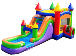 Mega Palace Slide & Bounce House Combo (Dry)
