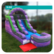 Purple Dinosaur 13'H Inflatable Slide (Dry)