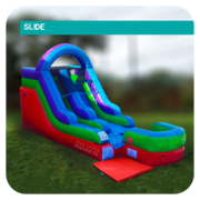 Retro Rewind 13'H Inflatable Slide (Dry)