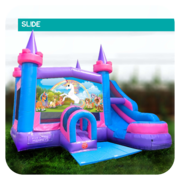 Unicorn Slide & Bounce House Combo (Dry)