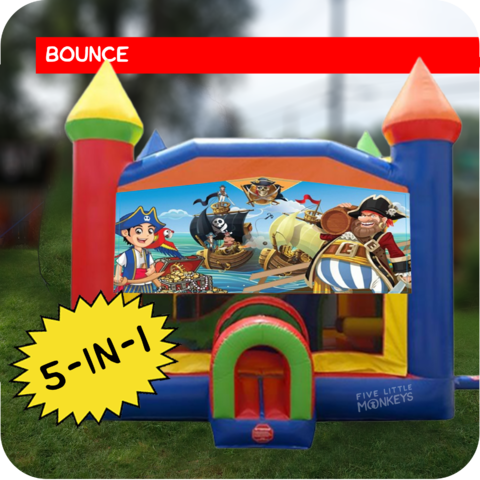 Petey the Pirate 5-in-1 Bounce House & Slide Combo