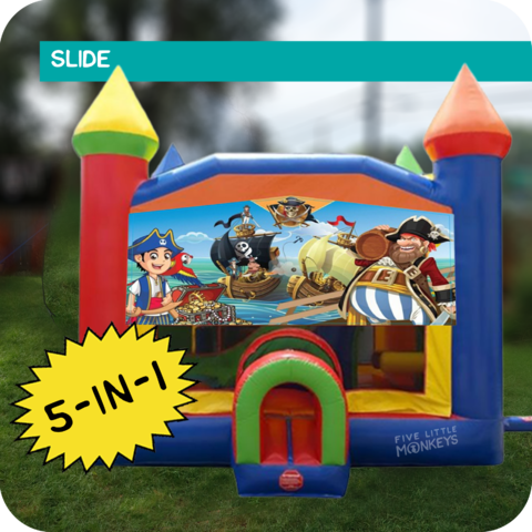 Petey the Pirate 5-in-1 Slide & Bounce House Combo