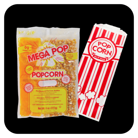 Popcorn Kernels/Seasoning/Oil/Bags: 25 Servings