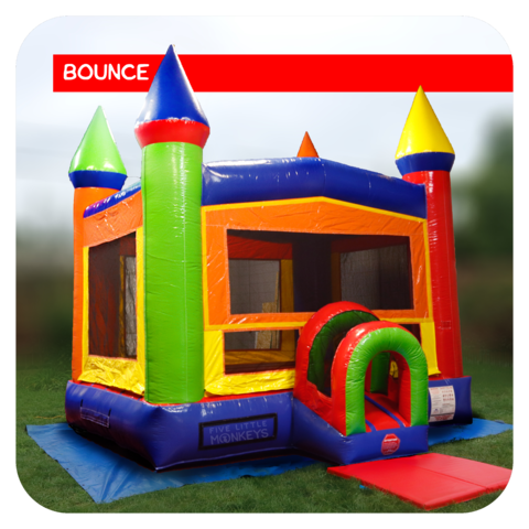 Rainbow Castle Bounce House