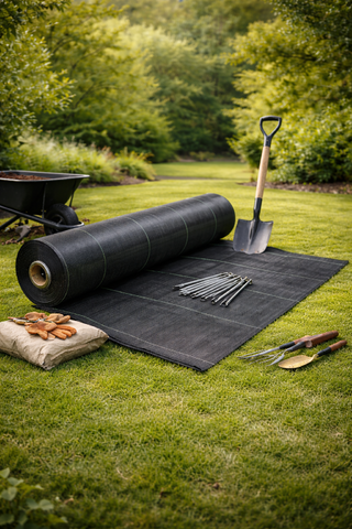 Prep Labor and Material Weed Barrier