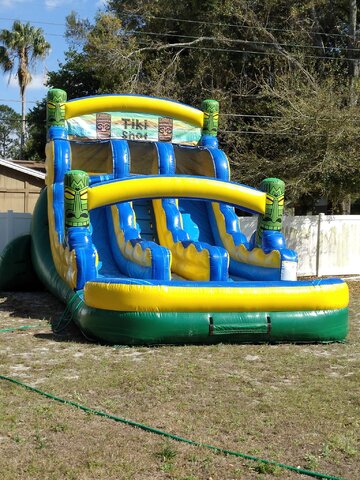 16ft Dual Lane Tiki Shot Dual Lane Waterslide