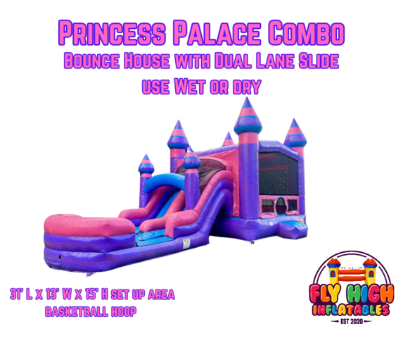 Princess Palace Dual Lane  Combo, use Wet or Dry