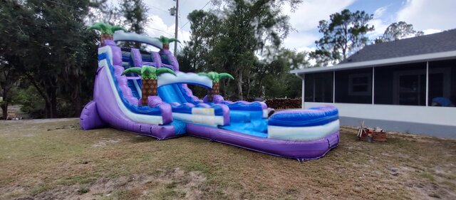 Purple Haze Dual Lane Water Slide 18Ft