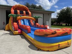 Fire and Ice Dual Lane 19' Waterslide