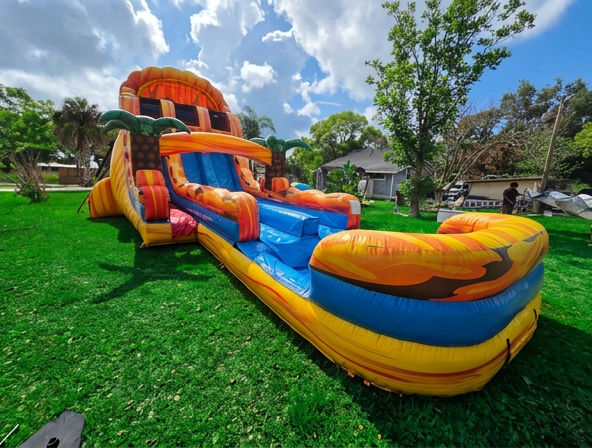 Fire and Ice Dual Lane 19' Waterslide
