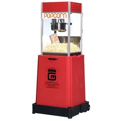 Popcorn Machine With supplies and stand