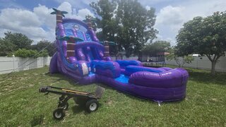 Picture of Purple Hurricane 22ft Dual Lane, Inflated Pool