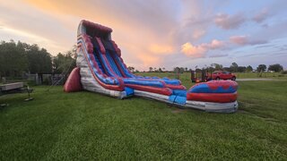 Picture of 22ft Stone Wave Water Slide, Pool Landing