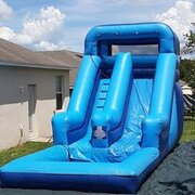 Picture of All Blue 14ft Waterslide with Pool landing