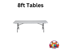 Picture of 8 Foot Folding Table