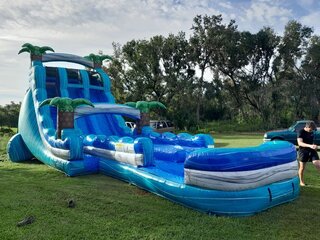 Picture of 20ft Dual Lane Water Slide