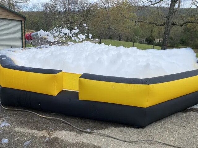 26' Inflatable Foam Pit | Foam Zone Parties | water slide and bounce ...