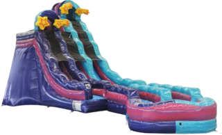 20' Grand Voyager Curve Dual Water Slide