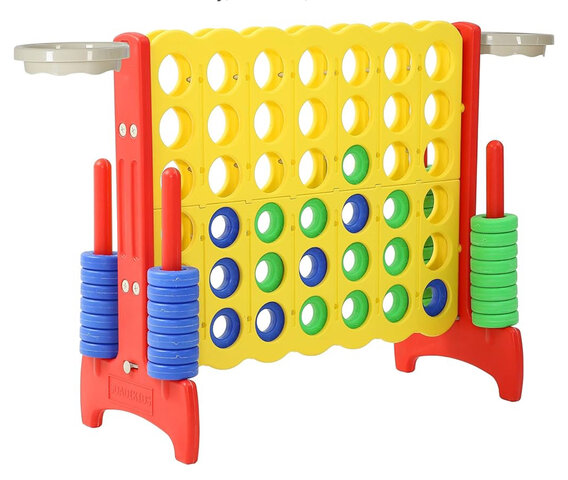 Jumbo Connect 4 w/ Basketball Hoops