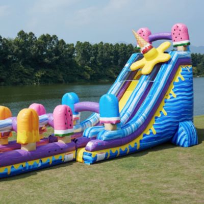 ice cream themed water slide