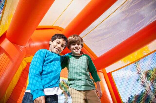 Local Saginaw Bounce House and Water Slide Delivery