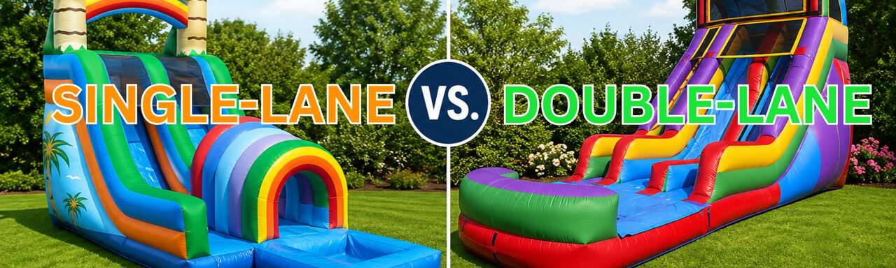 Single-Lane vs. Double-Lane Water Slides: Which Is Right for Your Party?