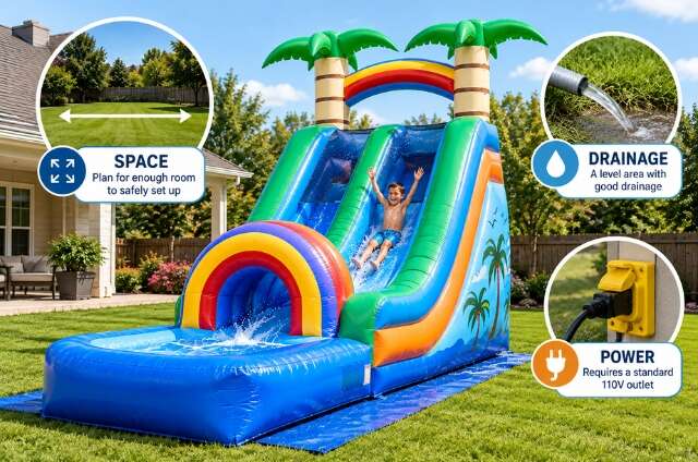 Water Slide Setup Requirements