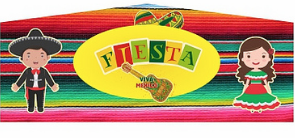Theme Banner- Fiesta *Size Large (BANNER ONLY)