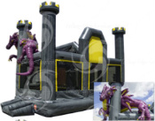 Dragon's Lair Sports Arena Bouncy Basketball & Volleyball ( REQUIRES 5 FT WIDE ENTRY ACCESS )