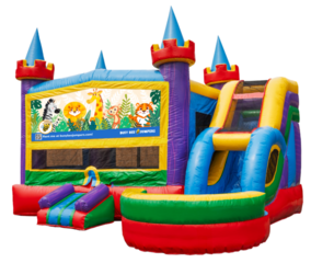 Safari Combo Bounce House 