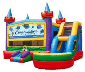 Graduation Wet Combo Bounce House