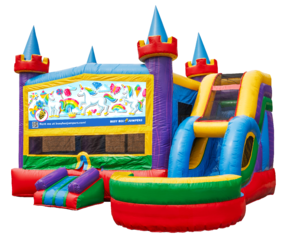 Unicorn Wet Combo Bounce House	