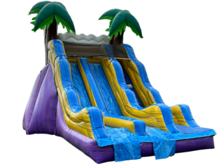 17ft Double Lane Seaside Dry Slide
