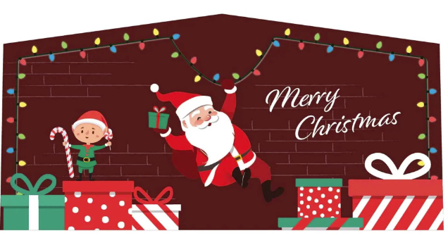  Merry Christmas Modular Bounce House  Art Panel