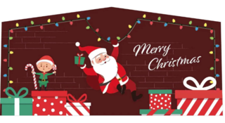  Merry Christmas Modular Bounce House  Art Panel