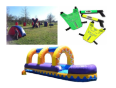 Water Wars (Slip n slide, water tag, barricades)