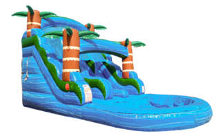 Blue Hurricane Waterslide 