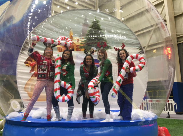 Inflatable Human Snow Globe