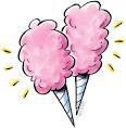 Cotton Candy Floss & Sticks