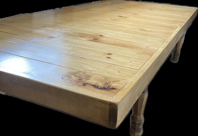 Boho Wooden Floor Table